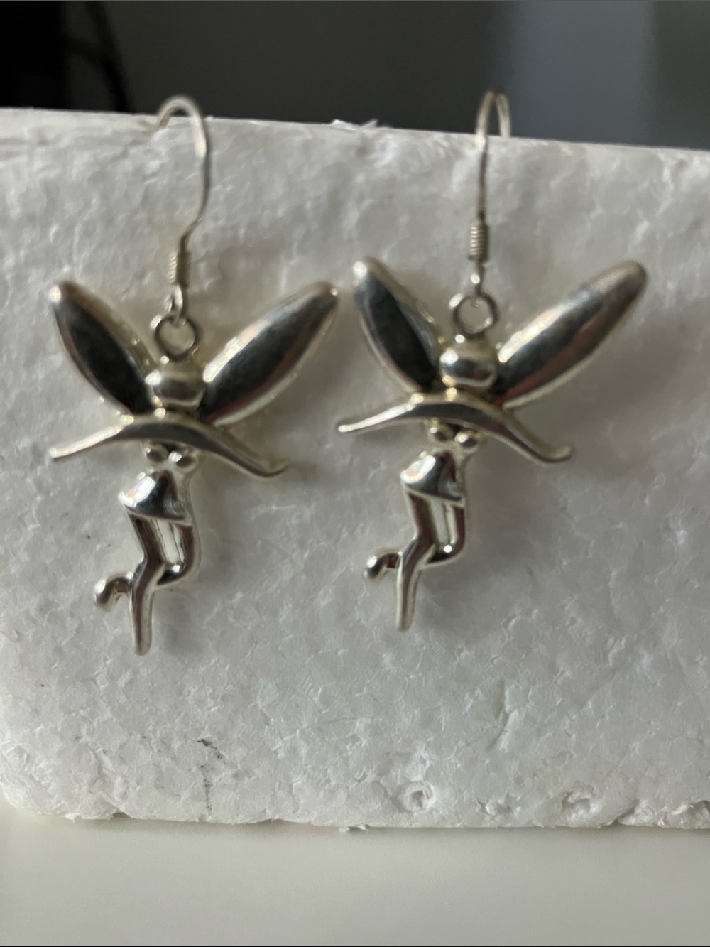 Sterling Silver Dancing Fairy Dangle Earrings